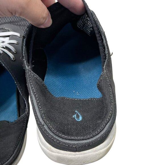 Olukai Moku Pae Shoes Mens 12 Black Slip On Mesh Comfort Fisherman 10472-40QS - Picture 5 of 9